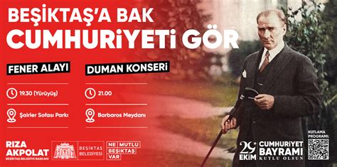 Beşiktaş belediyesi cumhuriyet yürüyüşü