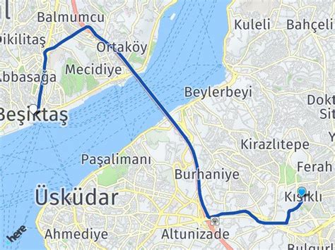 Beşiktaş merkez yol tarifi