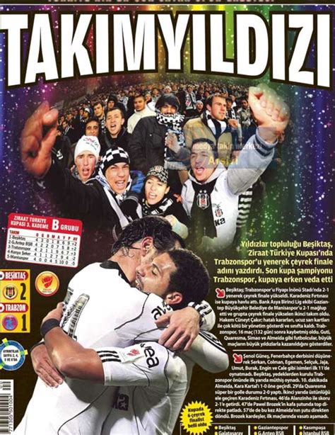 Beşiktaş trabzonspor gazete manşetleri