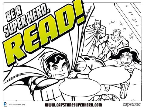 Be A Super Hero Read Activity Sheets Dc
