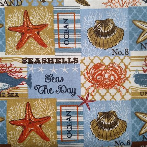 Beach Theme Fabric - Etsy