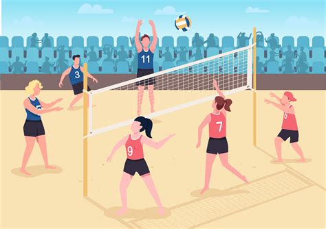 Beach Volleyball İllustration