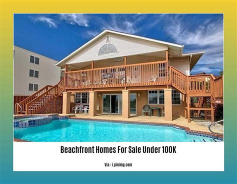 Beach homes under 100k.  This article will explore the prospect of finding beachfront homes...