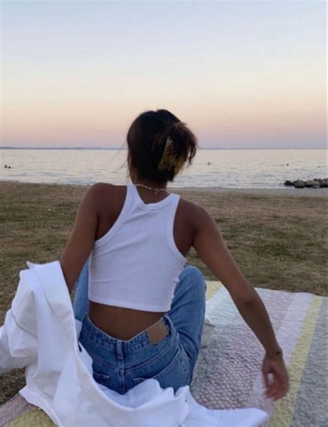 Uploaded to Pinterest. beach picture inspo. beach inspo picture 2 people beach pictures beach aesthetic beach outfit sister sand blue and pink matching sunset moon ….