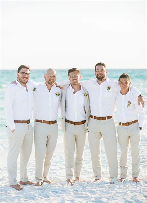 Beach wedding attire men. 18 May 2022 ... Monochromatic Is Always In Fashion. As far as beach wedding attire for men goes, black and white is a classic combination that does not ... 