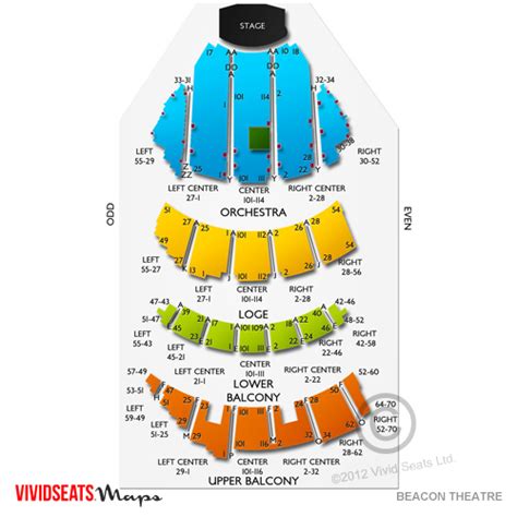 Beacon Theater Seating Chart View Tutorial Pics