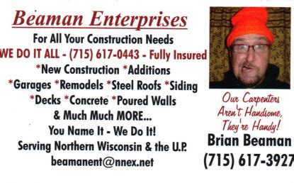 Beaman Enterprises - General Contractor, Brian Beaman