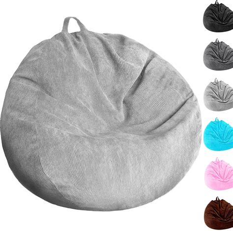 Bean Bag Chair Cover (No Filler) Washable Ultra Soft Corduroy