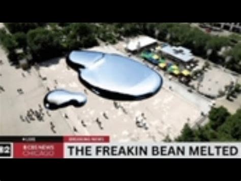 Bean melted chicago. Solved. i saw a tweet earlier today with a picture of what looks like a news cast featuring a large silver puddle where the chicago bean is supposed to be. the news title at the bottom of the … 