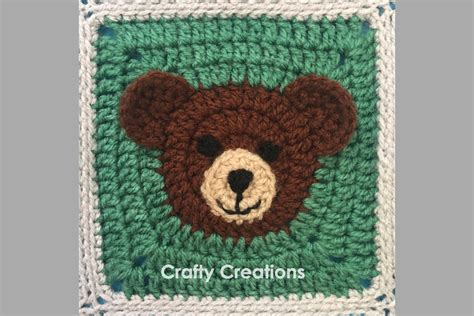 Bear Granny Square Crochet Pattern