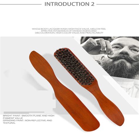 Beard Brush Wood Bristles for Ultimate Exfoliation Condition for …