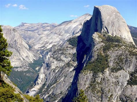 Bears are climbing Half Dome in Yosemite National Park