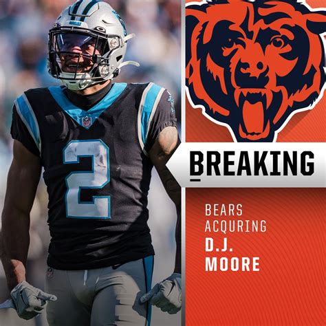 Bears deal No. 1 overall pick in NFL Draft to Panthers for multiple picks and DJ Moore: report
