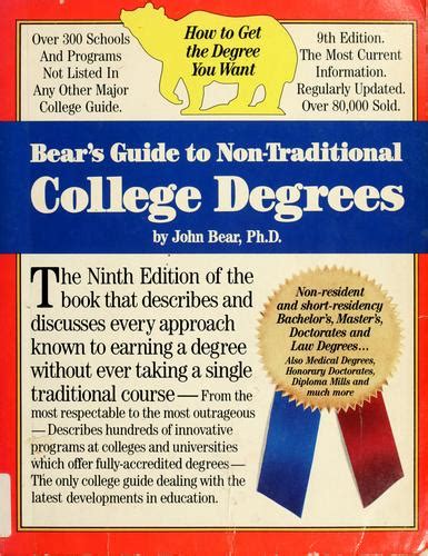 Bears guide to non traditional college degrees bears guide to earning degrees by distance learning. - Tl osborne pouvoir de la pentecôte.