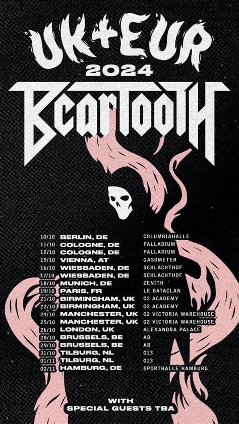 Beartooth tour 2024. Searching for information and tickets regarding Beartooth 2024 Tour Concert (Dallas) taking place in Dallas on Feb 18, 2024 (UTC-6)? Trip.com has you covered. Check the dates, itineraries, and other information about Beartooth 2024 Tour Concert (Dallas) now! Trip.com has also prepared more similar exciting activities and … 