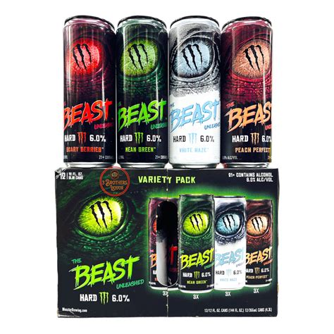 Beast monster drink. Aug 11, 2022 · The drink will initially be offered in 16 oz single-serve cans, as well as in a 12 can variety pack with 12 oz sleek cans. The Beast Unleashed will be launched through beer distributors in the US in state-by-state phases starting at the end of the year. Monster aims for the drink to have national distribution by the end of 2023. 