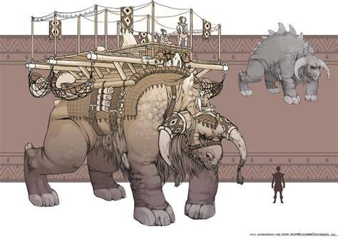 Beasts of burden steam.  Creatures from modern fantasy fiction and role-play...