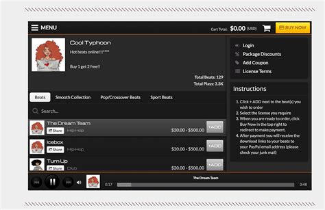 Beat Producer Website Design 1 Template 3 Ways Bandzoogle Blog
