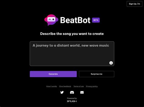 -Write your lyrics or Generate lyrics from our crazy AI with various verses. . Beatbotxyz