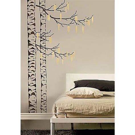 Beautiful Birches, 5 pc kit, Large Tree Stencils - Cutting Edge …