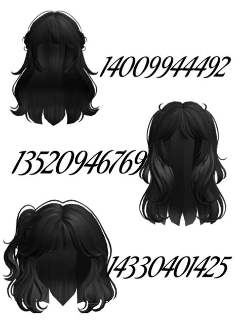 Beautiful Black Hair Roblox Id Code