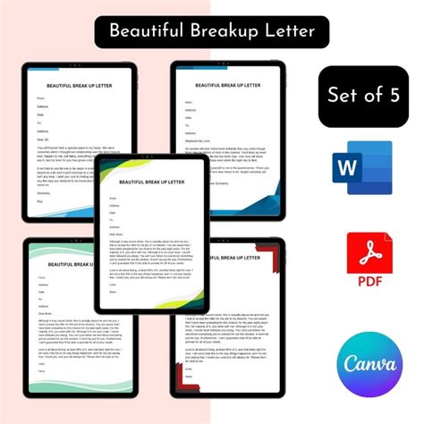 Beautiful Breakup Letter Sample with Examples in Pdf & Word