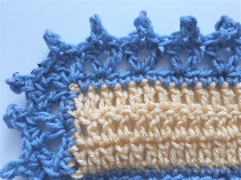 Beautiful Free Crochet Pattern Using Vstitch and Picot Edging
