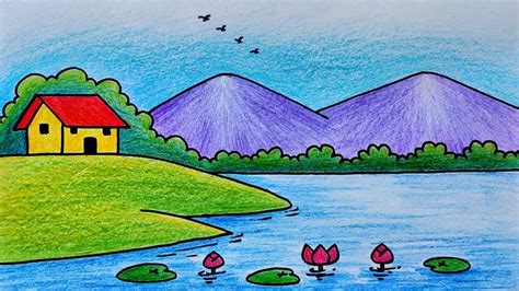 Beautiful Nature Drawing Easy and Simple Step by Step Guide for Kids