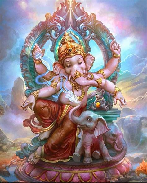 Beautiful Paintings Of Lord Ganesha