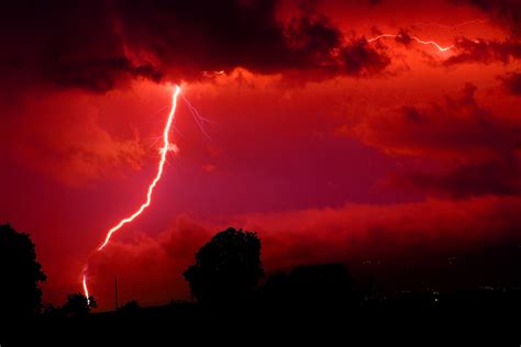 Beautiful Red Thunderstorm