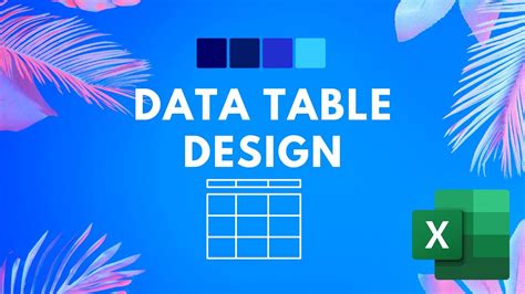 Beautiful Table Design Excel