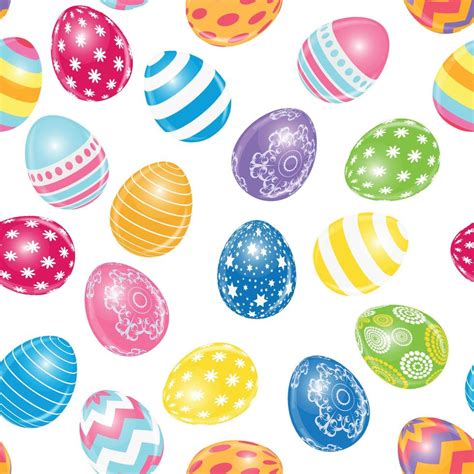 Beautiful easter egg seamless pattern background Vector Image