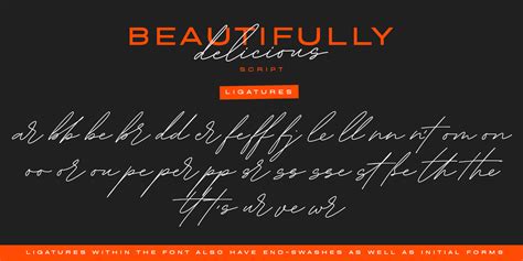 Beautifully Delicious Script Font Fontspring