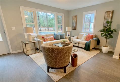 Beautifully staged great room at Wolfeboro Commons, Wolfeboro, …