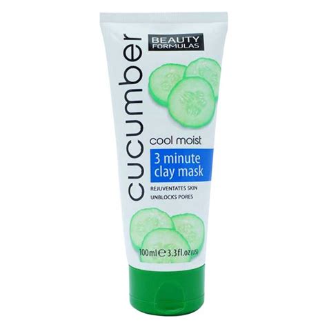 Beauty Formulas Cucumber Cool Moist 3 Min Clay Mask.