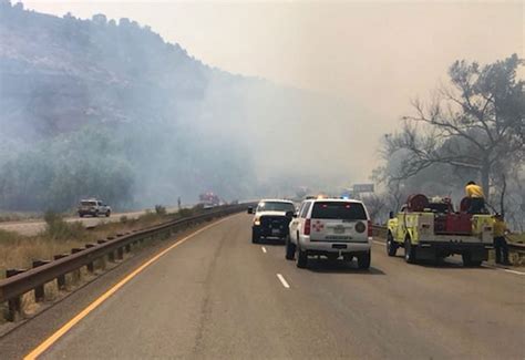 Beaver Tail Mesa fire, burning above I-70 on Colorado’s Western Slope, is 50% contained