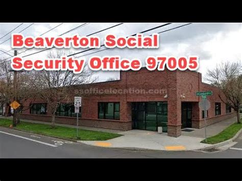 Beaverton Social Security Office Address : SUITE 100 11975 SW 2ND ST BEAVERTON, OR 97005 Social Security Phone (Local): 1-866-964-2036 Social Security Phone (Nat'l): 1-800-772-1213. 