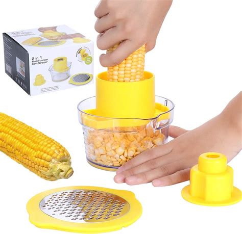 Beaverve Corn Stripper, 4 in 1 Corn Shucker Tool Corn Holder, …