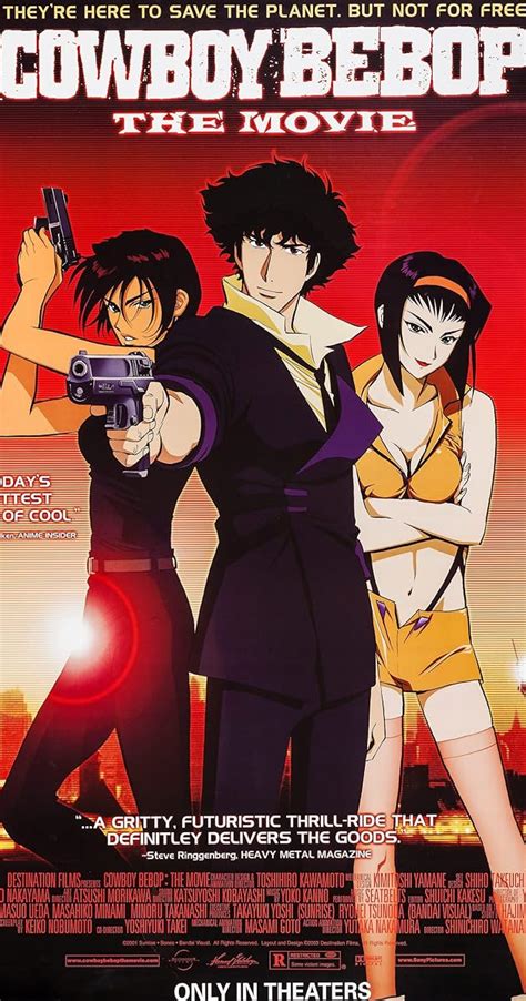 Bebop movie. In this acclaimed Japanese animation, Jet Black, Faye Valentine and the others aboard an interstellar craft called the Bebop have their eyes on a lucrative ... 