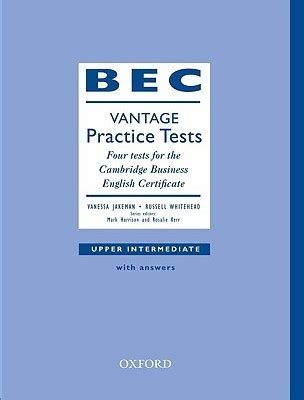 Bec vantage practice tests, upper intermediate. - A practical guide to business law the internet by peter adediran.