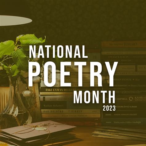 Because it is National Poetry Month! – Elena Gustavson