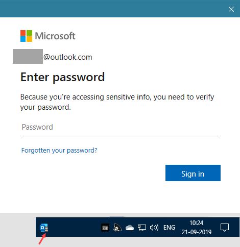Go to account.microsoft.com and if you’re not already signed in, sign in with the username and current password for the account you want to update. From the navigation header, select Security and because you’re accessing sensitive info, you’ll need to enter the password for this account again.