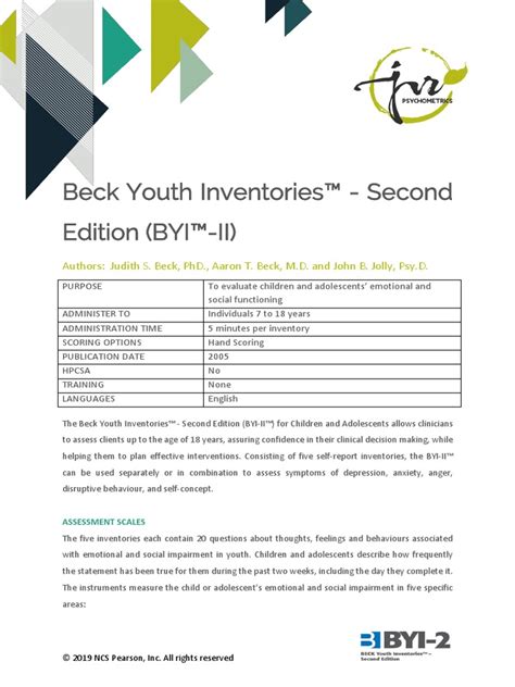 Beck youth inventories second edition manual. - Algebra and trigonometry 3e student solutions manual.