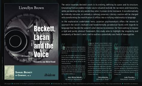 Beckett Lacan and the Voice