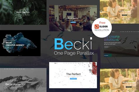 Becki Creative Parallax One Page Html Template By Designsninja Themeforest