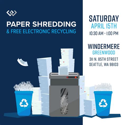Free Shed and E-Cycling Event. Fight Fraud -- Shred Instead. March 19, 2022 at 7:13 p.m. AARP Washington and BECU are brining free shredding and recycling events to your neighborhood on April 16. Paper documents are a common source of identity theft. Protect yourself by shredding sensitive documents at the free, contactless shredding event.. 