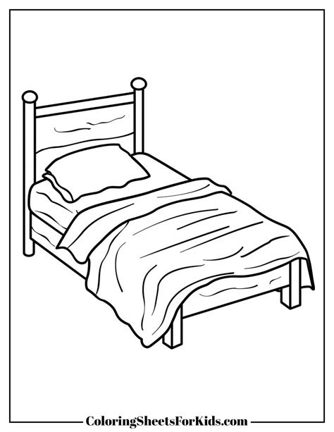 Bed Coloring Shee