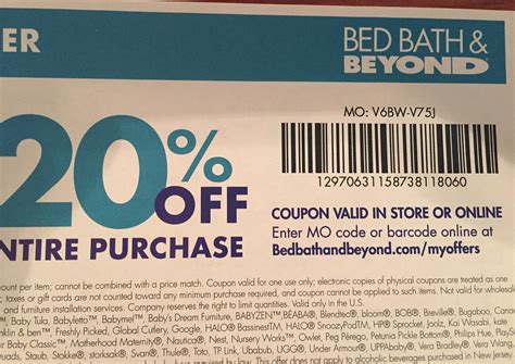 20% OFF20% Off One Item In-Storesoon. $100 OFFSpend $100 and Get a $15 Bed Bath & Beyond Gift Cardsoon. 50% OFFBed Bath and Beyond: Save 50%soon. 20% OFF20% …. 