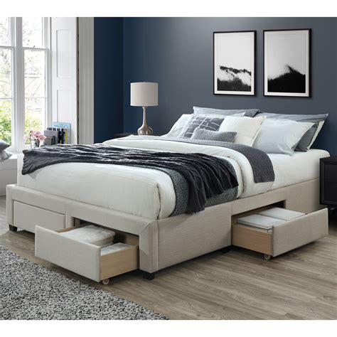Bed frame drawers. Oley 18'' Heavy Duty Steel Platform Bed Frame with Round Corners, No Box Spring Needed, Noise Free. by Alwyn Home. From $80.99 $103.98. Open Box Price: $95.19. ( 104) 