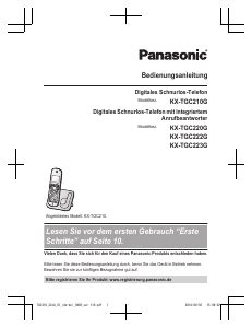 Bedienungsanleitung PANASONIC KX-TGC223G